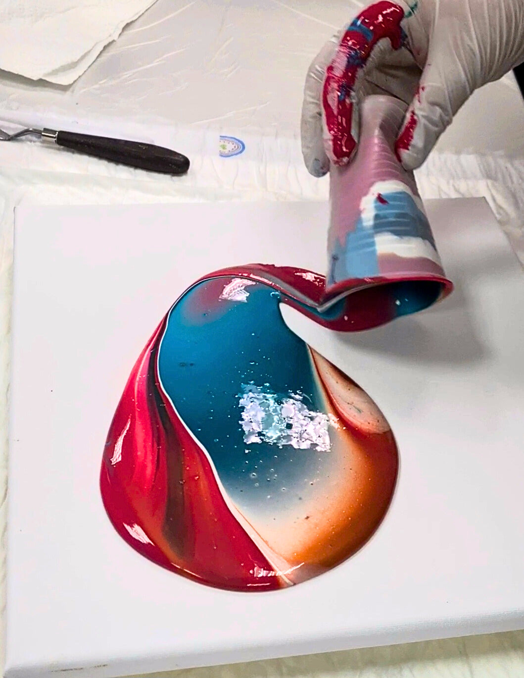 Berlin Acrylic Pouring Workshop - Level 1 für Einsteiger