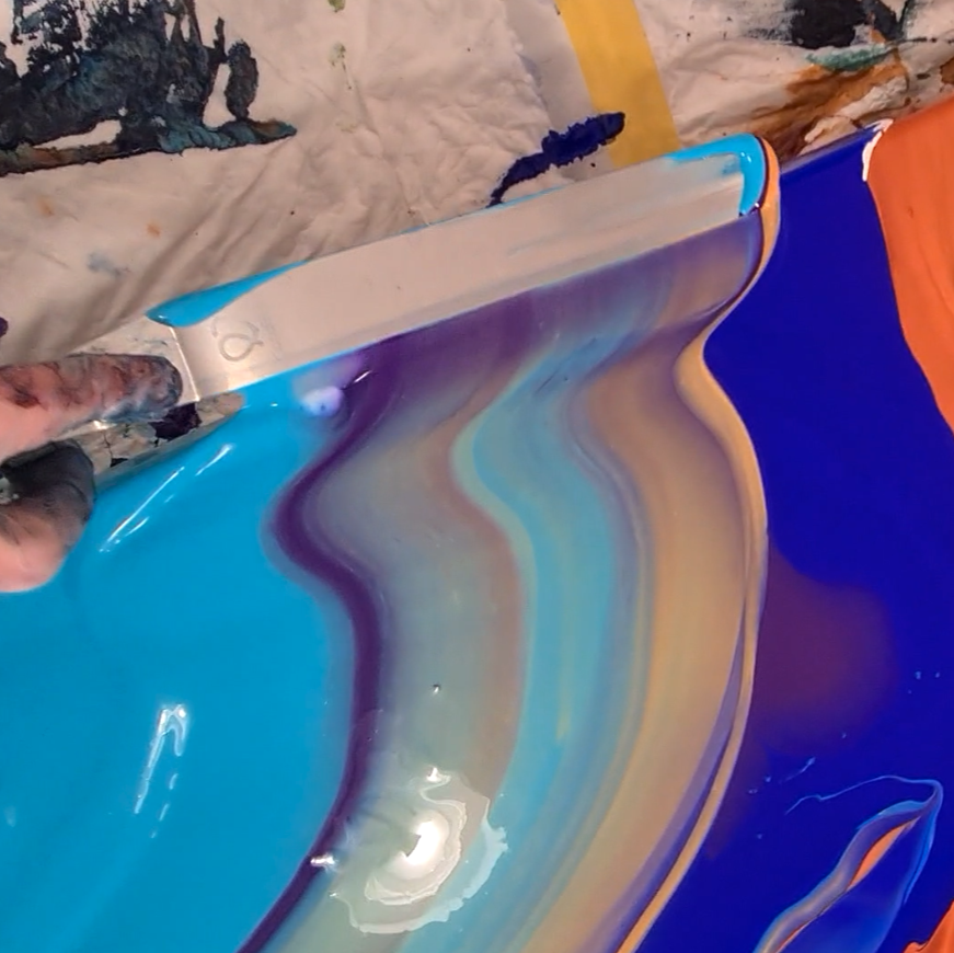 Falkensee Acrylic Pouring Workshop – Level 2: Swipe-Techniken (für Fortgeschrittene)